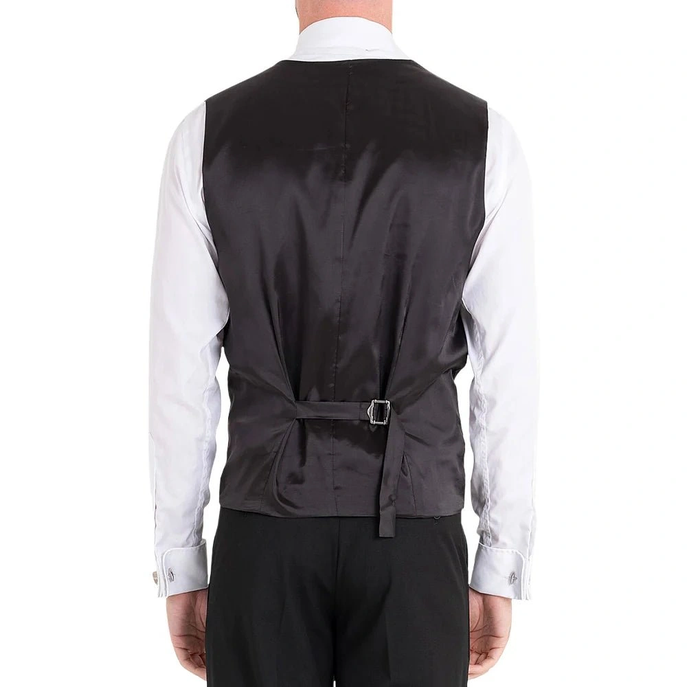 Schwarzer Dreiteiler Slim Fit Anzug für Herren: Eleganz, die überzeugt. Der perfekte Look für jeden Anlass.